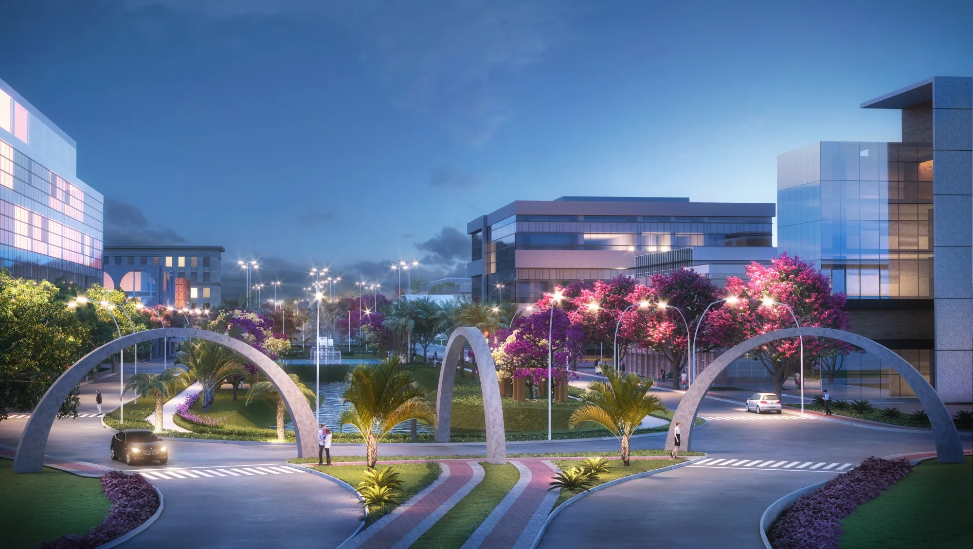 Vista aérea do Passeio